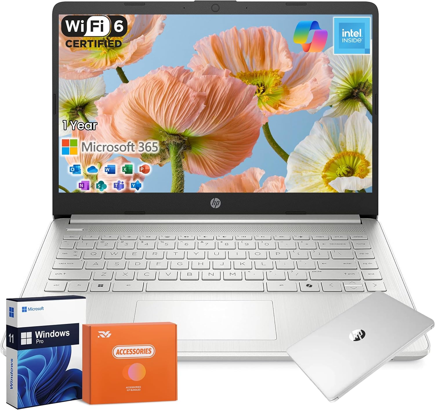 HP 2025 14 Inch Laptop with 16GB RAM and 512GB Storage