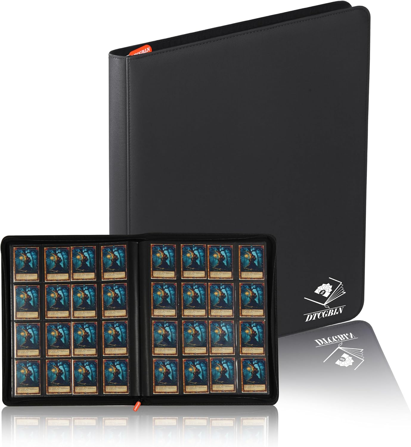 Premium Trading Card Binder for PKM TCG MTG Cards - Black