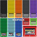 IKAYAS 100 Pack Pencil Pouch for 3 Ring Binder - Bulk Classroom