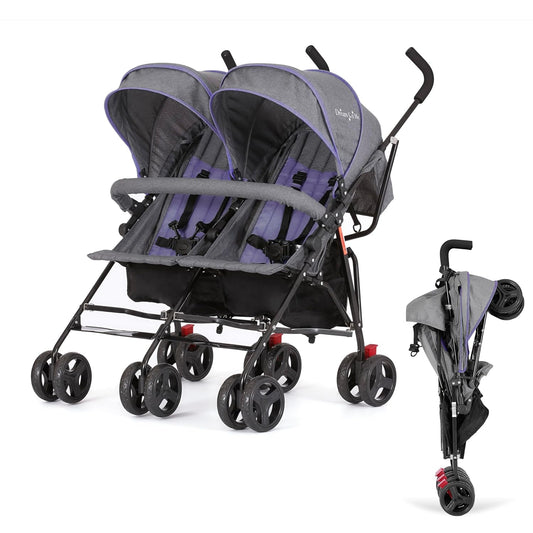 Dream On Me Volgo Twin Umbrella Stroller: Lightweight & Compact