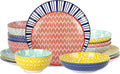 Selamica Ceramic Dinnerware Set, 16-Piece for 4 - Stylish, Durable