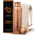 Copper Water Bottle For Drinking 34 Oz Extra Large - Ayurvedic