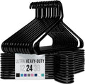 NEATERIZE Ultra Heavy Duty Plastic Clothes Hangers - Durable Coat