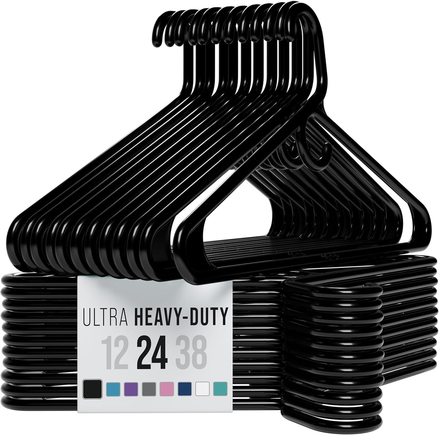 Ultra Heavy Duty Plastic Clothes Hangers - Durable & Stylish