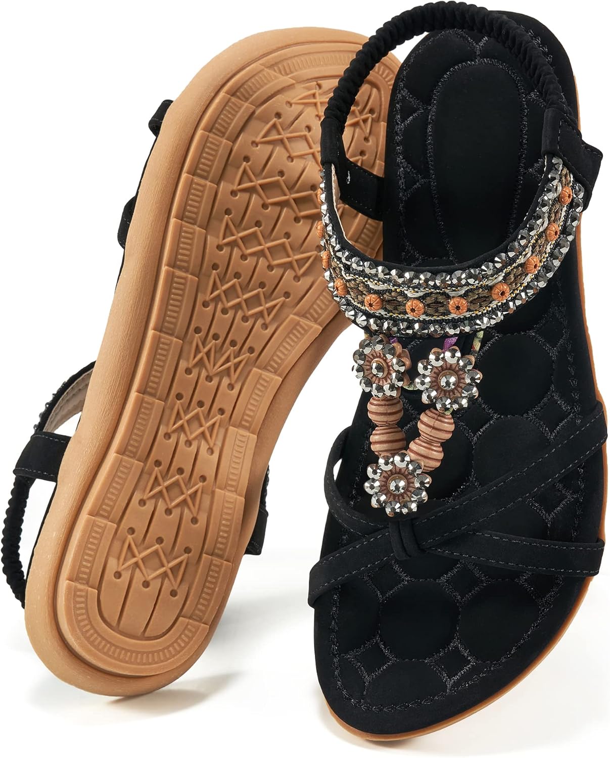 Alicegana Womens Sandals Dressy Summer: Stylish Bohemian Flats