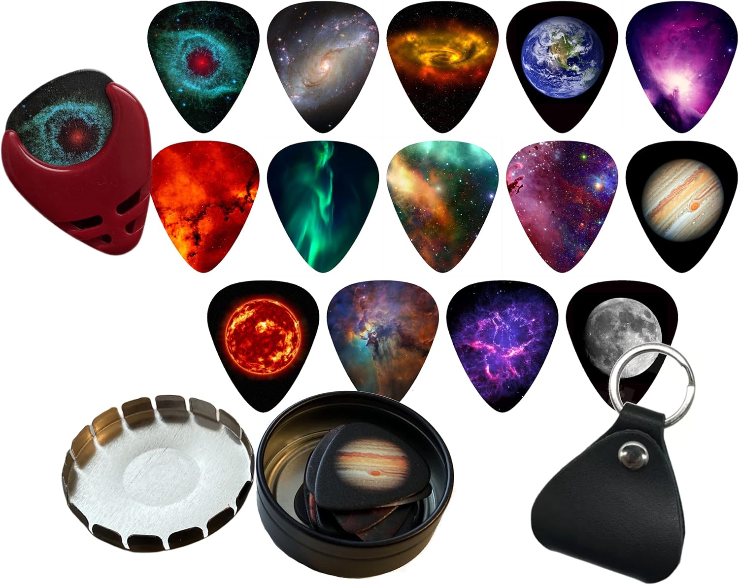 Epic Space Guitar Picks Set + Awesome Bonus!