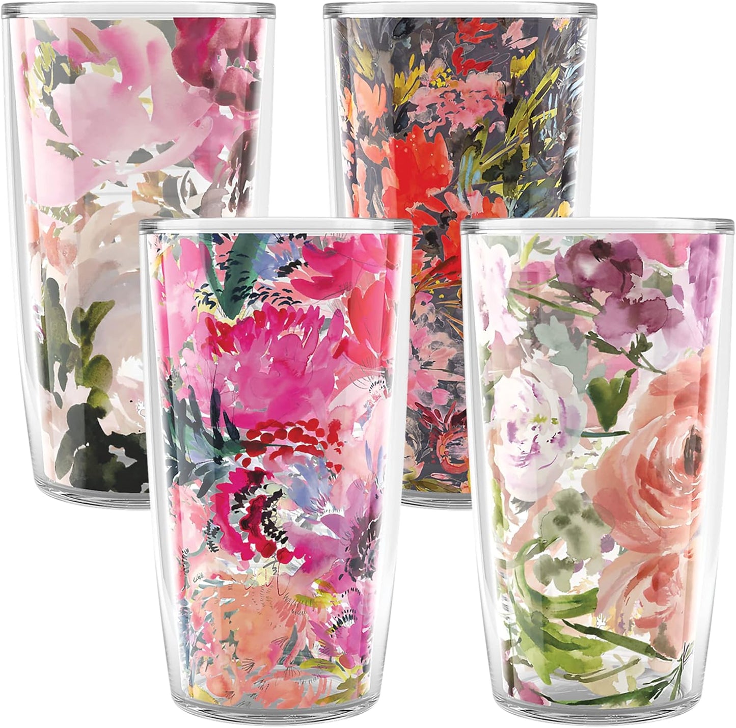 Tervis Kelly Ventura Floral Collection Double Walled Tumbler Set