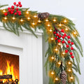 Christmas Garland with Light - 6ft Prelit Realistic Greenery