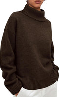 PRETTYGARDEN Womens Turtleneck Long Sleeve Sweater