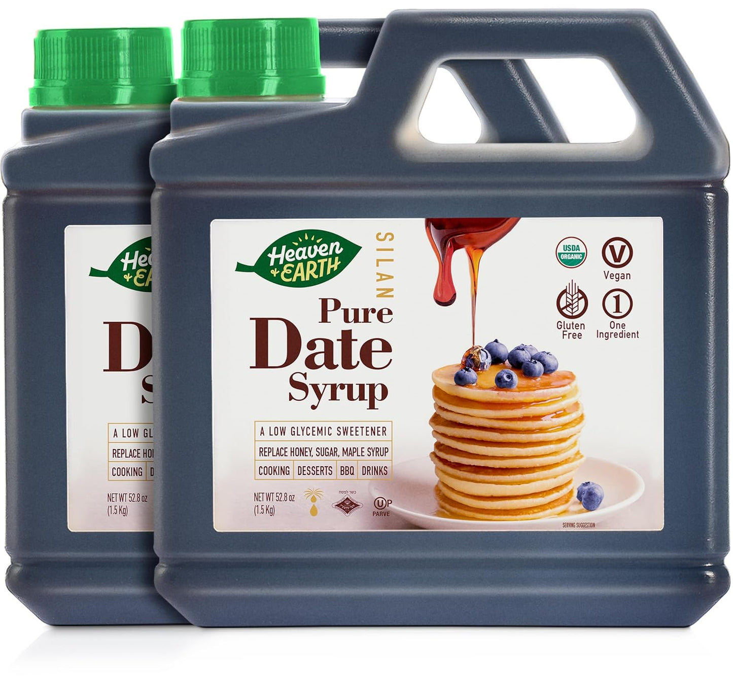 Heaven & Earth Organic Date Syrup - Natural Sweetener 52.8oz