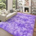 6x9 Plush Living Room Rug Lavender - Soft Thick Shag for Bedroom