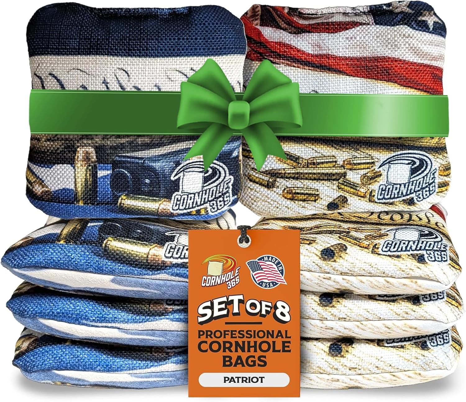 Professional Cornhole Bags Set of 8 - Heavy-Duty Durable Design