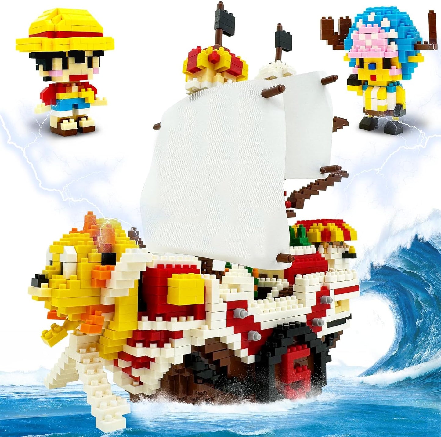 Beego Anime Pirate Ship Building Blocks Set for One Piece Fans