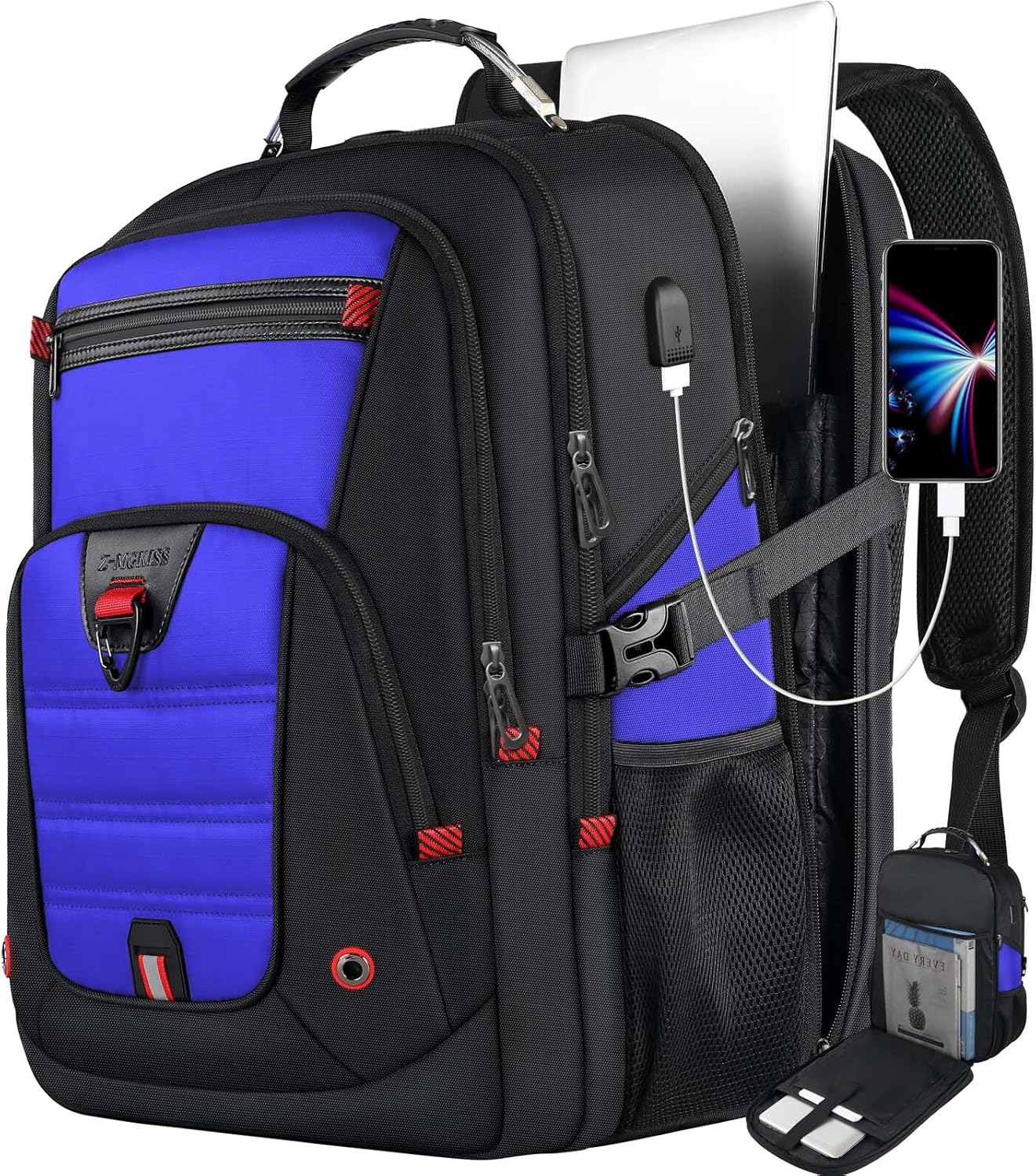 Z-MGKISS Extra Large Travel Laptop Backpack with USB Port