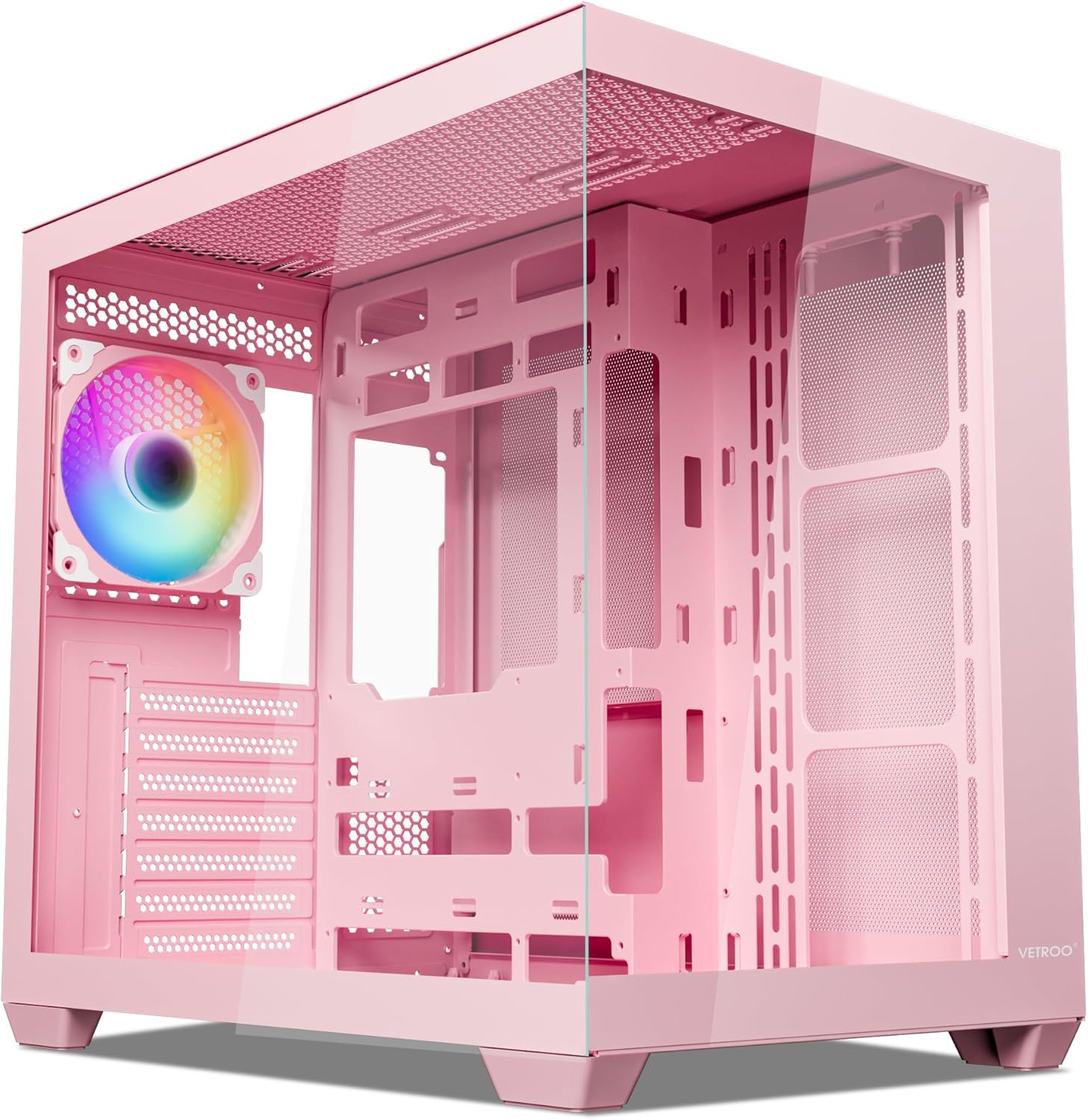 Vetroo AL900 ATX PC Case with 270 Full View Tempered Glass