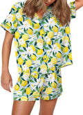SHESHOW Funny Graphic Pajamas for Women Set - Soft Satin Summer PJs