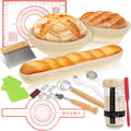 Sourdough Starter Kit Banneton Bread Proofing Baskets - Complete Set
