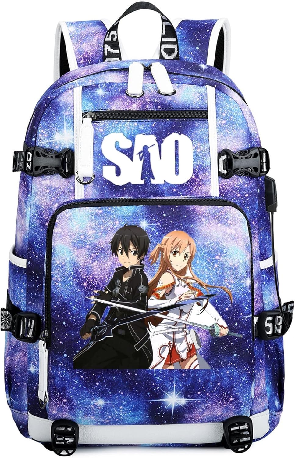 ISaikoy Anime Sword Art Online Backpack for School and Travel
