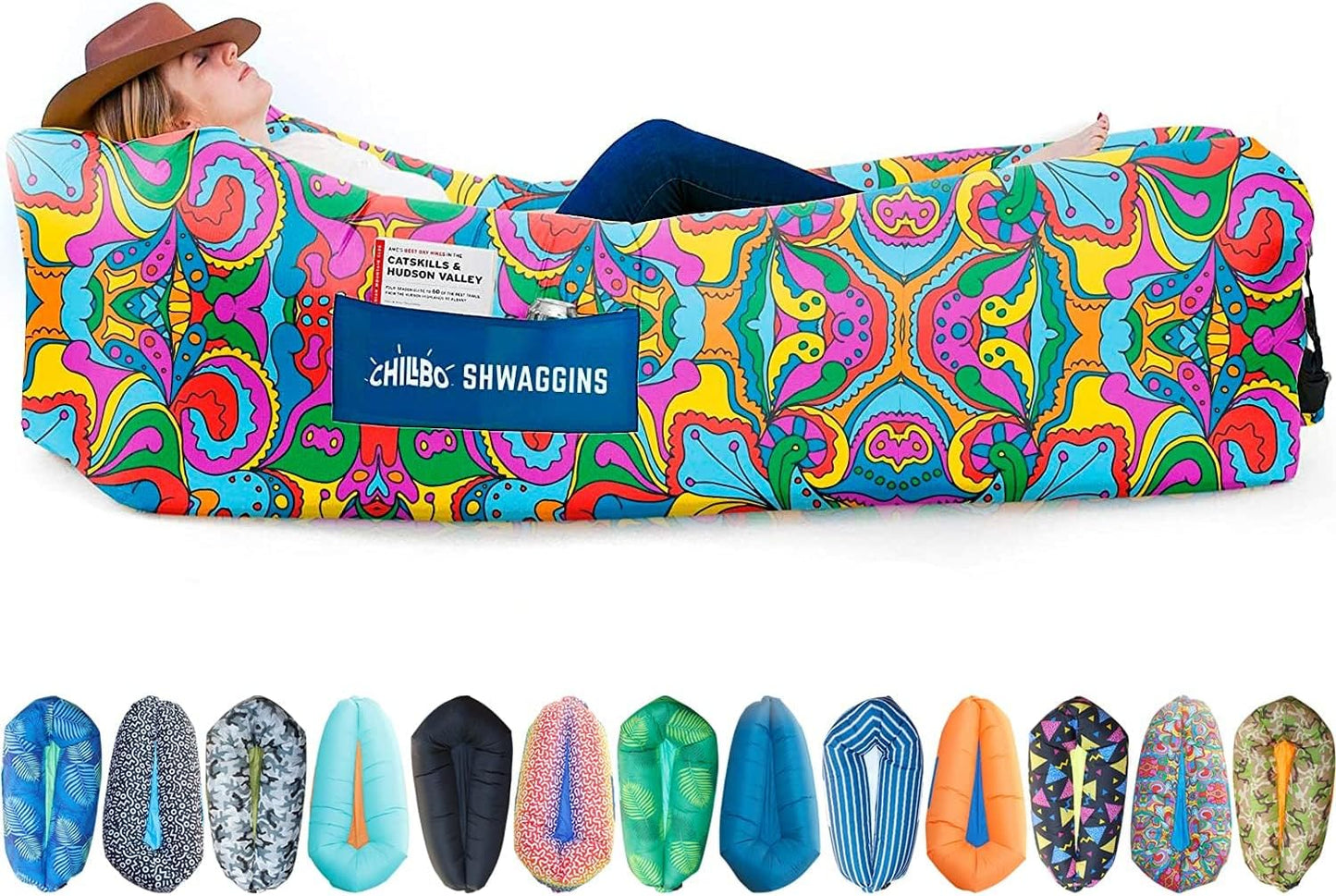 Chillbo Shwaggins Inflatable Couch for Beach and Camping Fun