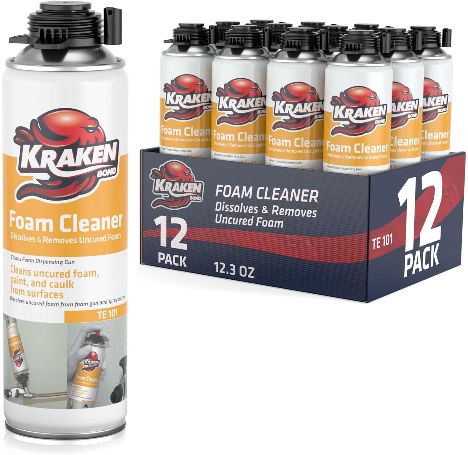 Kraken Bond Spray Foam Gun Cleaner for Easy Tool Maintenance