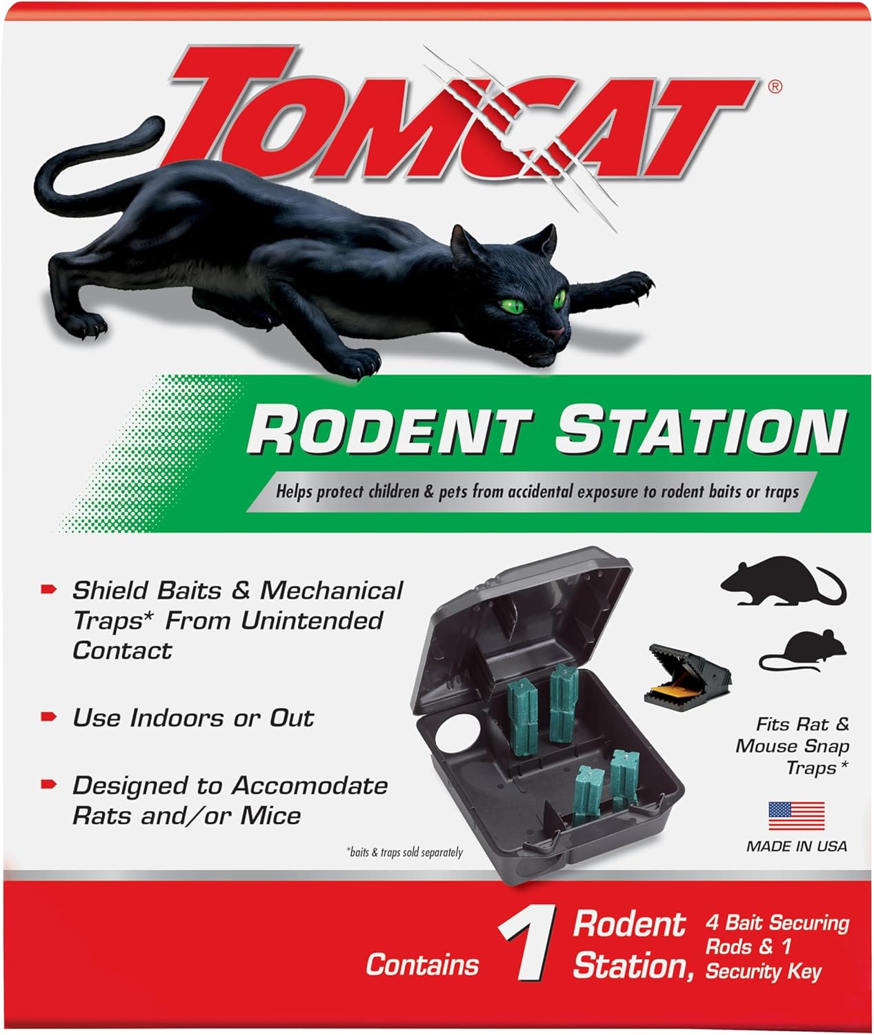 Tomcat Rodent Station: Secure Baiting, Anywhere!