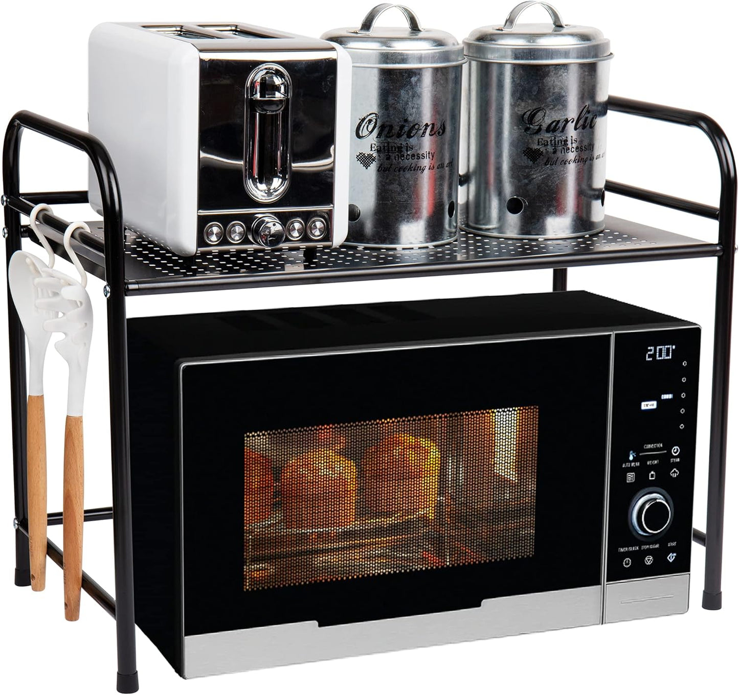 Mind Reader Kitchen Storage: Space-Saving Microwave Stand