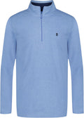 IZOD boys Long Sleeve Polar Fleece Quarter-zip Pullover Jacket - Soft