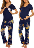 Ekouaer Womens Nursing Pajamas Maternity Breastfeeding Pjs - Soft Sets