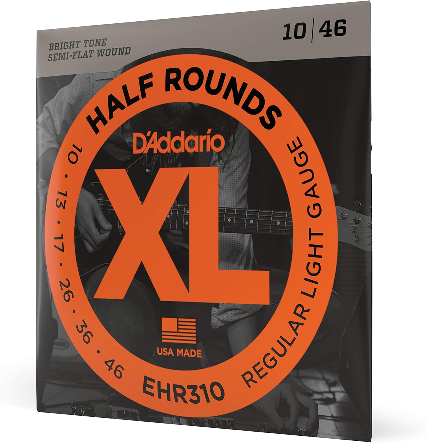 D'Addario XL Half Rounds - Bright Tone, Smooth Feel