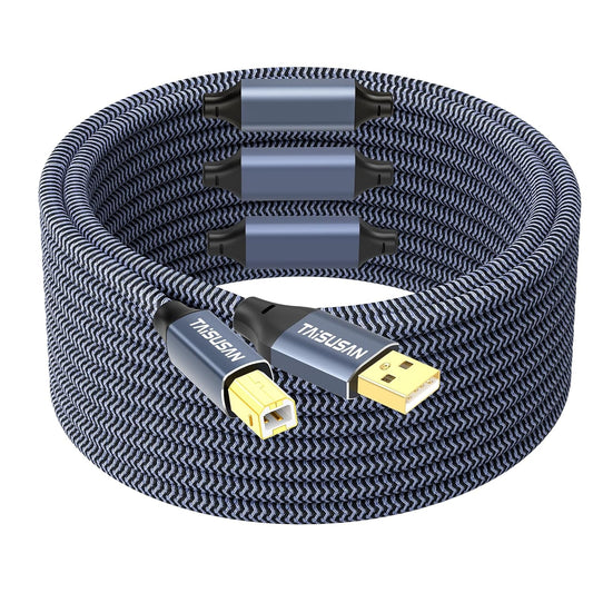 100ft USB 2.0 Printer Cable for Efficient Printing Solutions