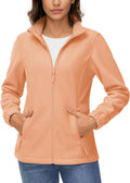TACVASEN Women's Soft Fleece Jacket Lightweight Full Zip - Warm Casual