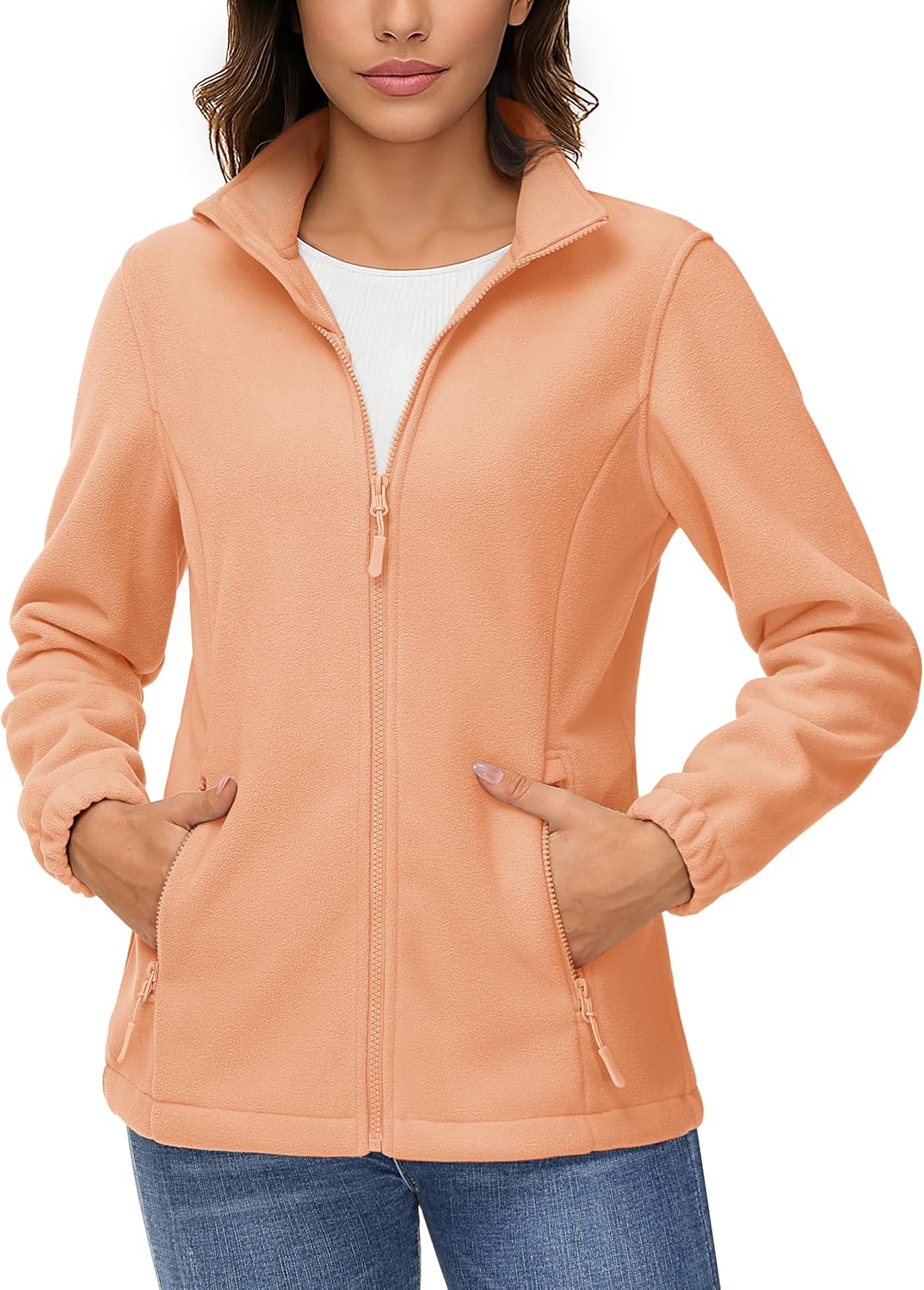 TACVASEN Women's Soft Fleece Jacket for Winter Warmth and Style