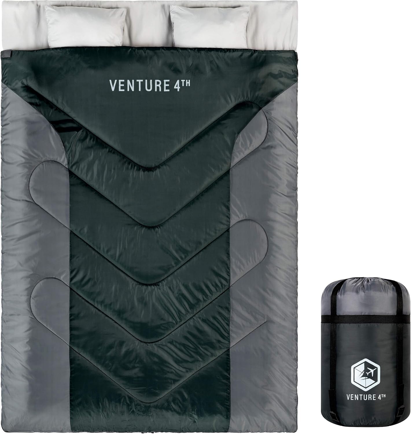 VENTURE 4TH XXL Backpacking Sleeping Bag for Couples & Kids