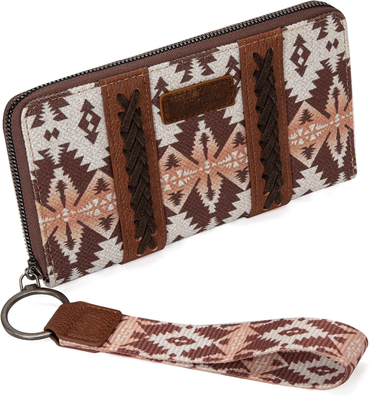 Wrangler Wristlet Western Wallet Boho Aztec Credit Card Holder