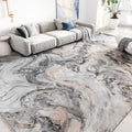 4x6 Washable Area Rugs for Living Room, Modern Abstract Design