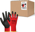 DULFINE Safety Work Gloves PU Coated - Comfortable Grip for Light Duty