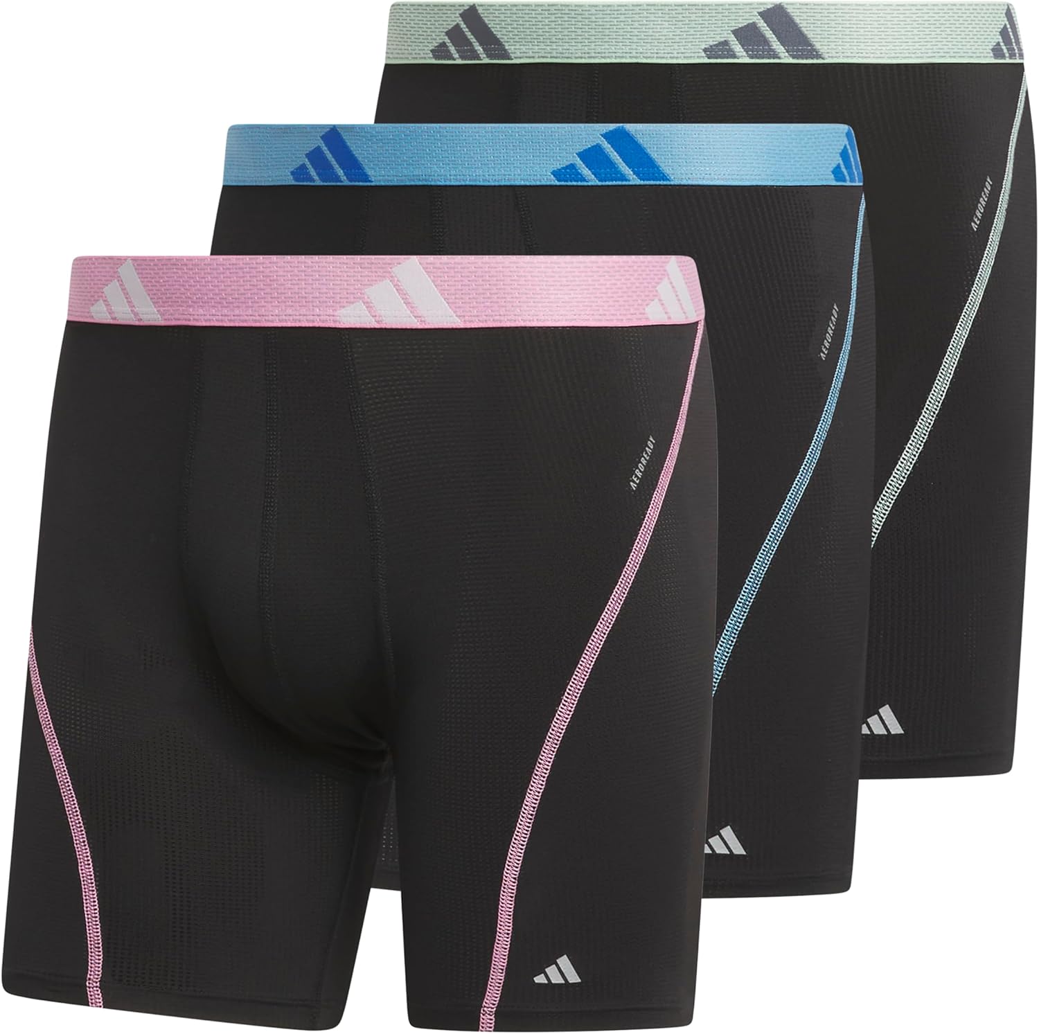 adidas Men's Performance Athletic Mesh Boxer Briefs 3-Pack