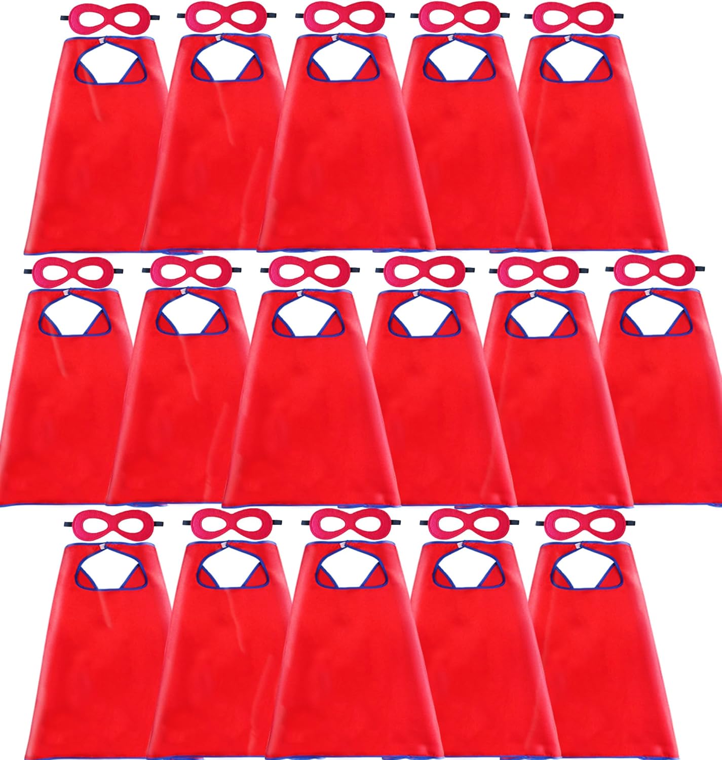 D.Q.Z Superhero Capes and Masks for Kids 16 Set - Fun Gifts