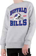 Team Helmet Kids Crewneck Sweatshirt - Comfortable Game Day Pullover