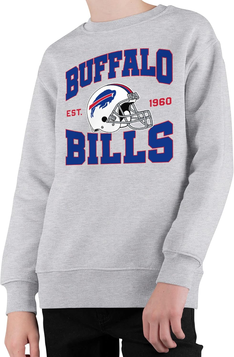 Team Helmet Kids Crewneck Sweatshirt for Boys and Girls - NFL