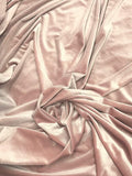 Stretch Velvet Fabric 58/60 in Wide - 10 Yard Roll Blush
