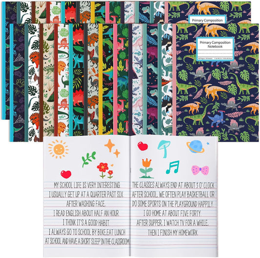 Dino-themed Primary Writing Journal for Young Writers
