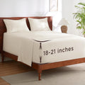 Deep Pocket Queen Sheets Set - Cool, Soft Fit for Mattresses to 21 in