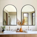 FICTOR 24x36 Arched Bathroom Mirror 2 Pack - HD Shatter-Proof Mirrors