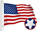 G128 American USA Flag 20x38 Ft - Heavy Duty Embroidered
