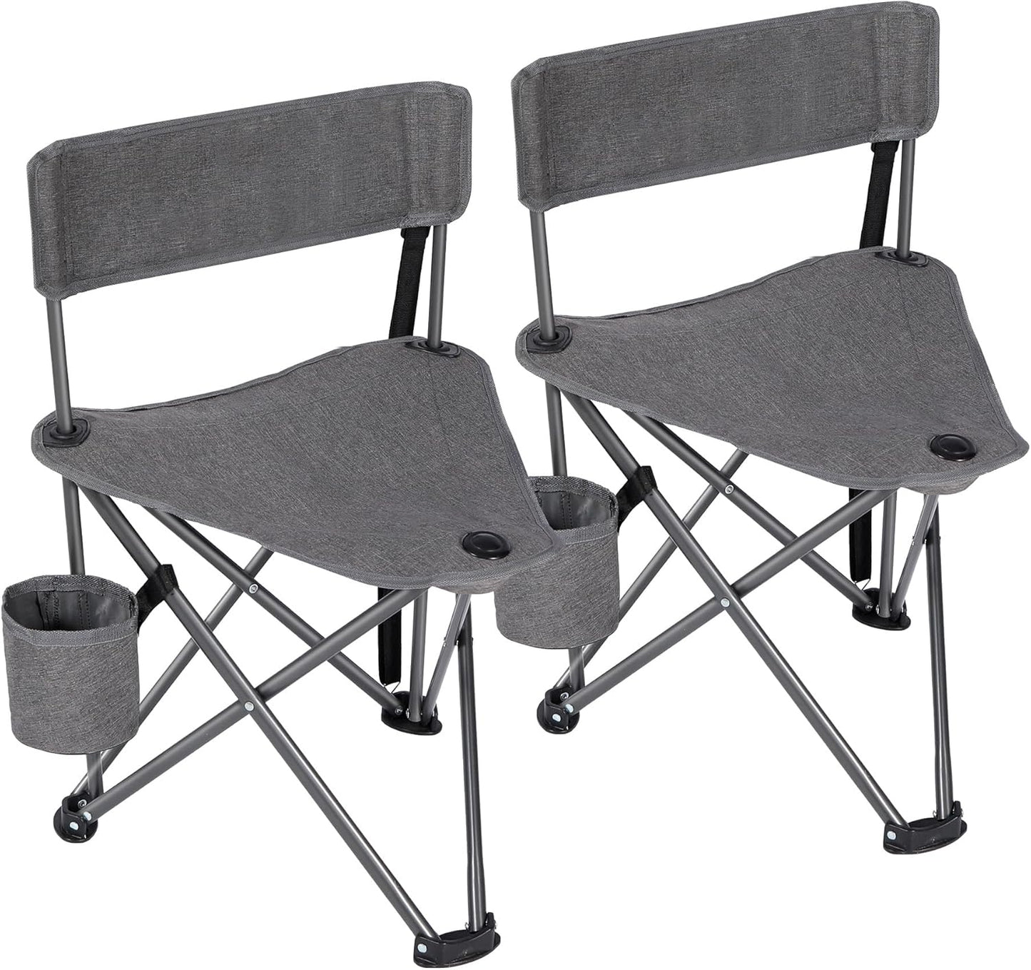 Lightweight Tripod Camping Chairs with Cup Holders for Comfort