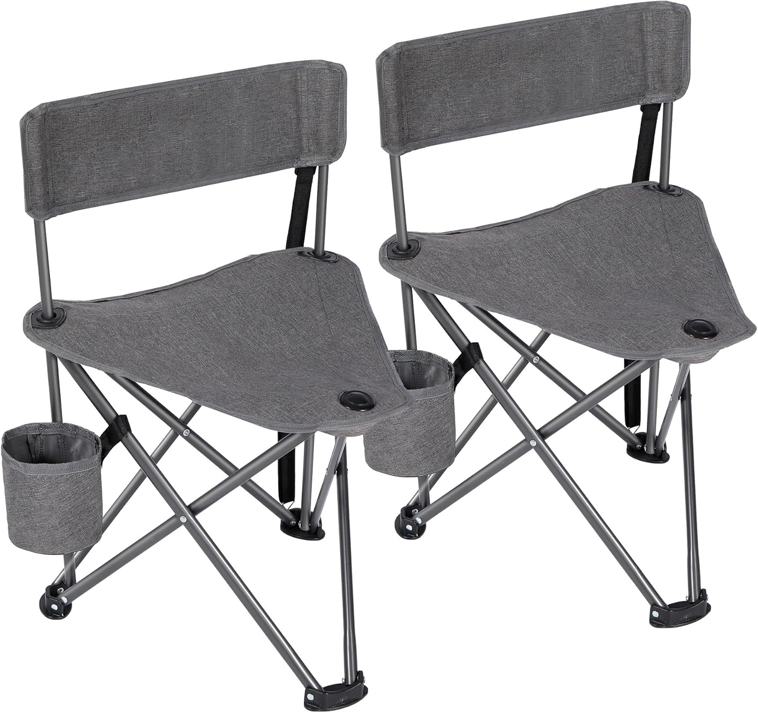 Lightweight Tripod Camping Chairs with Cup Holders for Comfort