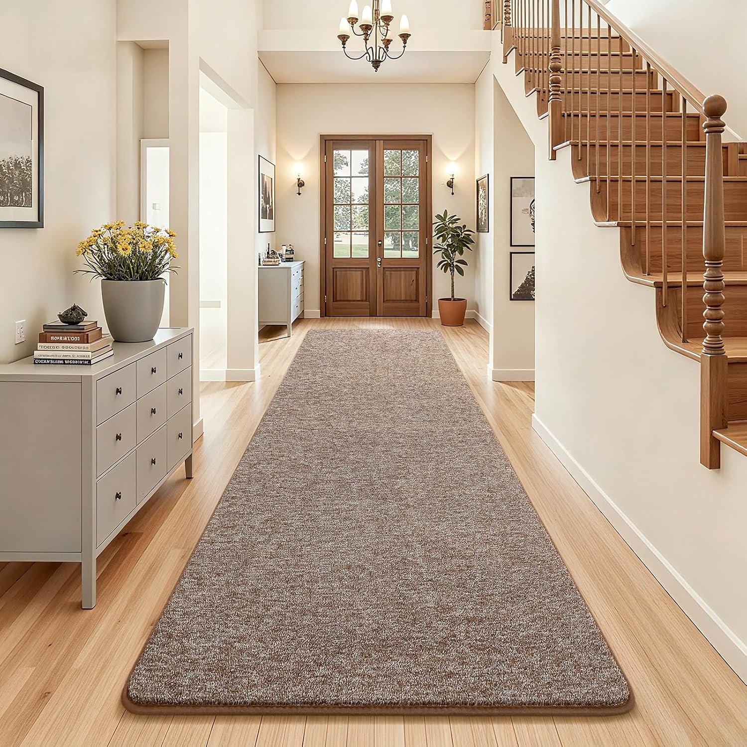 AROGAN Washable 3x8 Runner Rug for Hallway with Memory Foam