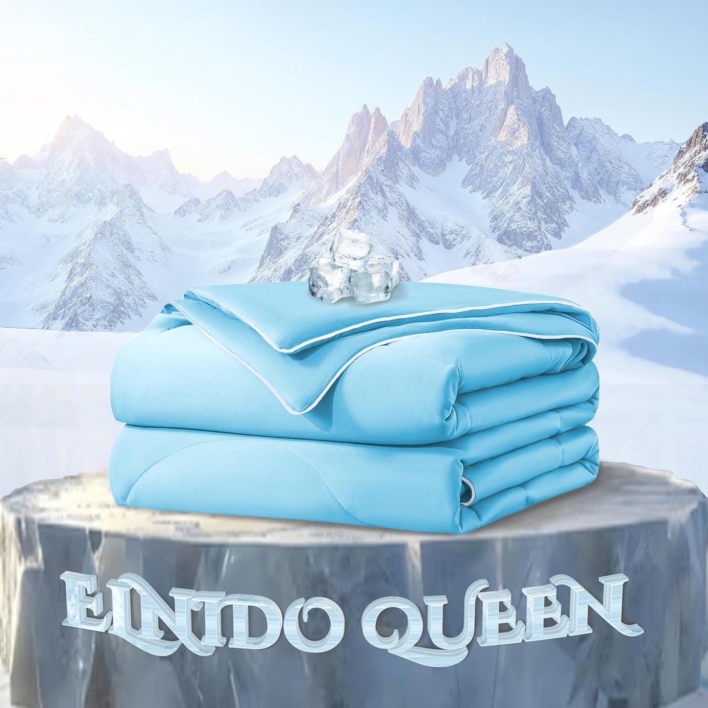 ELNIDO QUEEN Cooling Comforter for Hot Sleepers, Lightweight Blanket