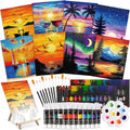 Paint and Sip Kit 8x10 Pre Drawn Canvas Set - Sunset Party Kit